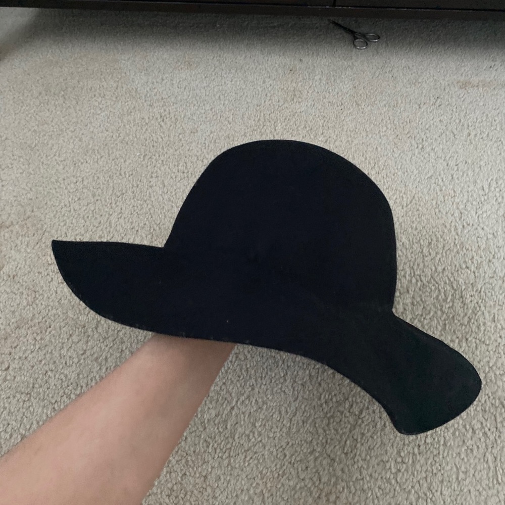 Aldo Black felt floppy hat